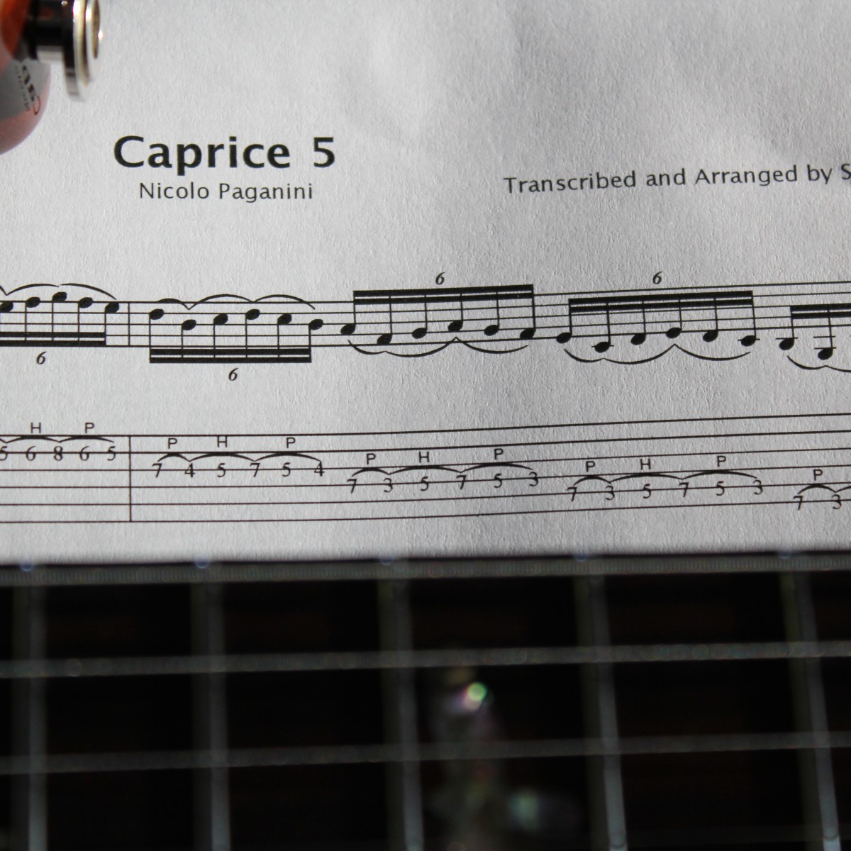 Caprice 5 Paganini | Sheet Music & Guitar Tab | Learn to play! 